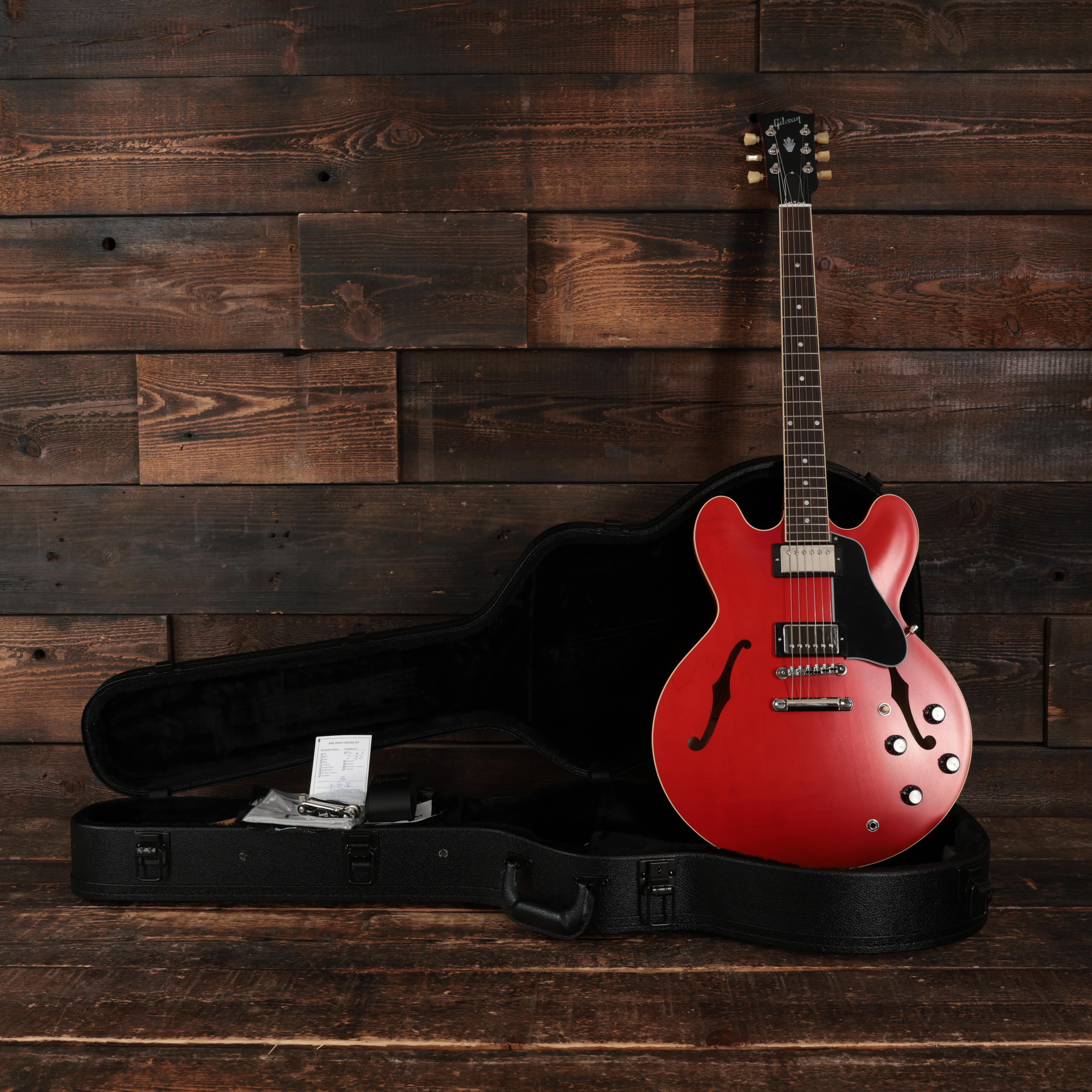 Gibson ES-335 Satin in Satin Cherry - Andertons Music Co.